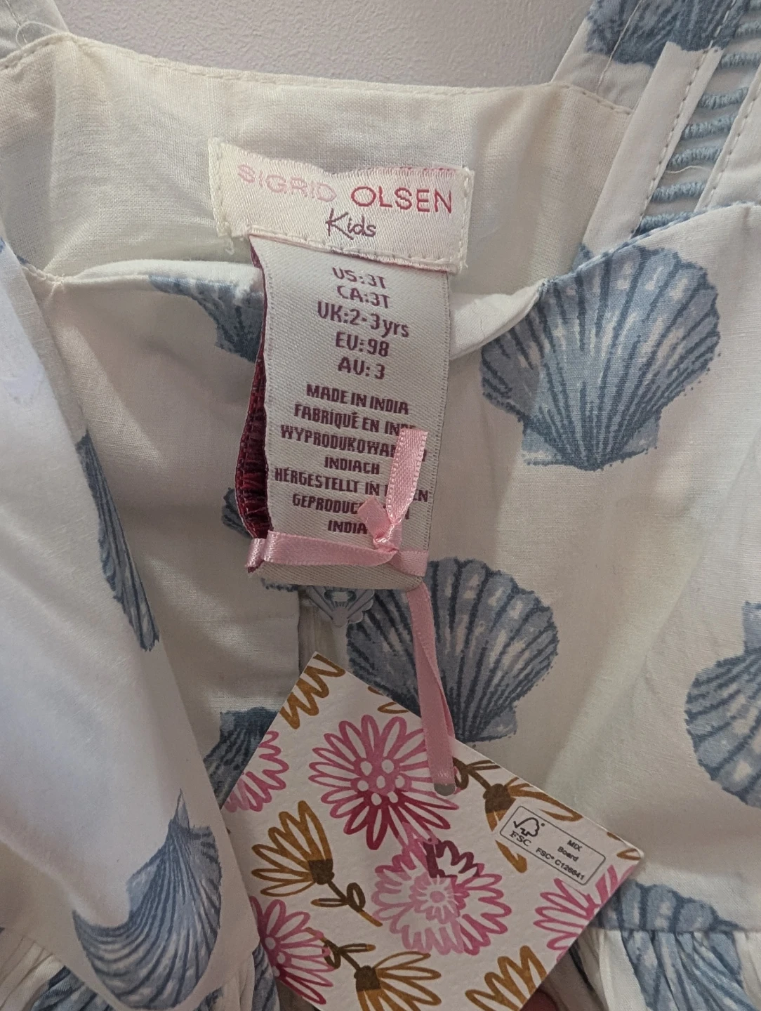 Sigrid Olsen Kids Dress - Size 3T - Seashell Print - photo 3