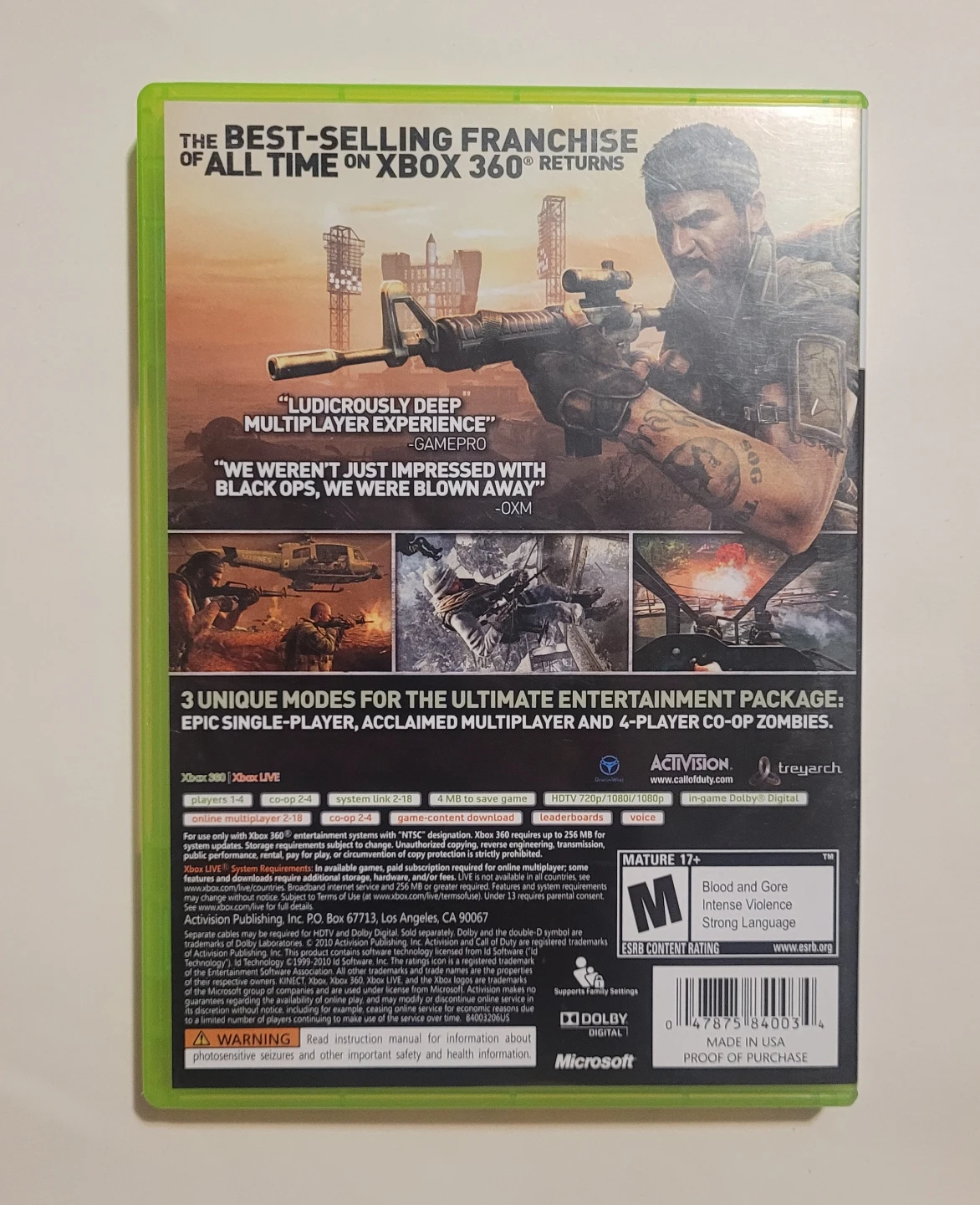 Call of Duty Black Ops Xbox 360 Video Game - photo 2