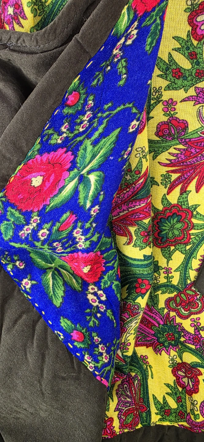 Women's Vest with Floral Print Lining - Handmade - photo 2