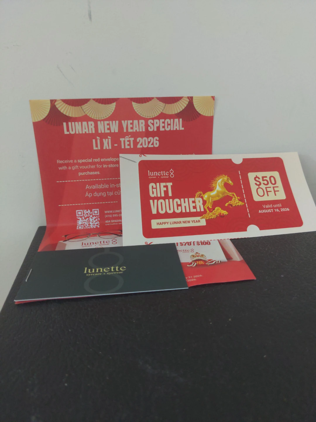 Lunette 8 Gift Voucher $50 Off