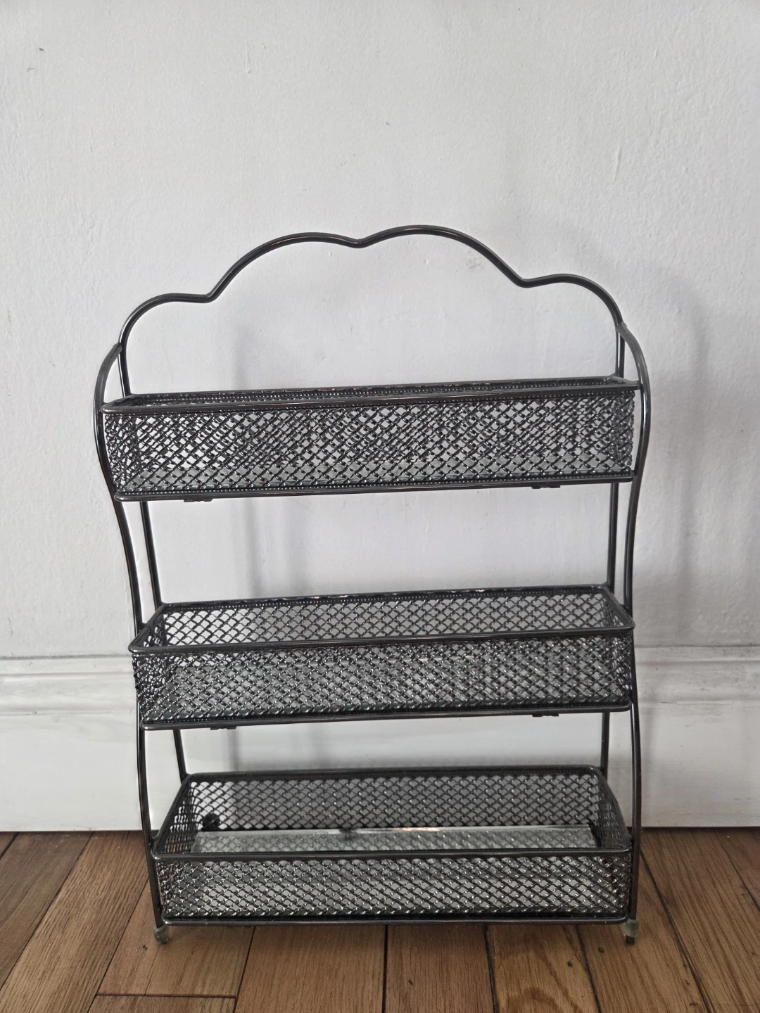 3-Tier Mesh Storage Shelf
