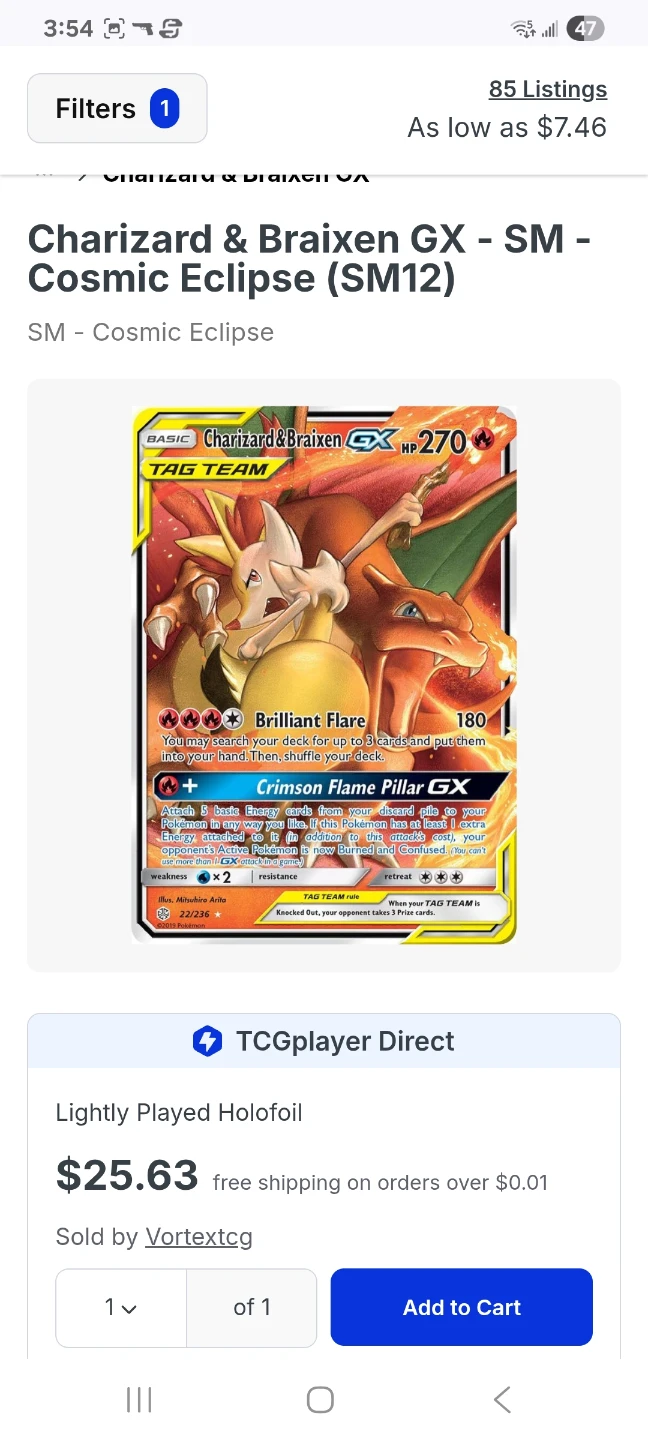 Charizard & Braixen GX - SM - Cosmic Eclipse (SM12)