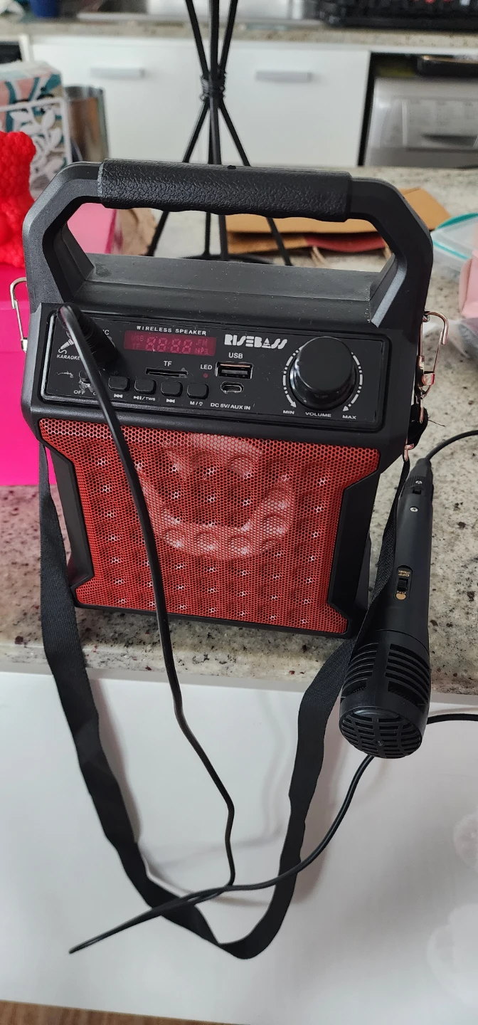 RISEBASS Bluetooth Karaoke Machine with Microphone - photo 2