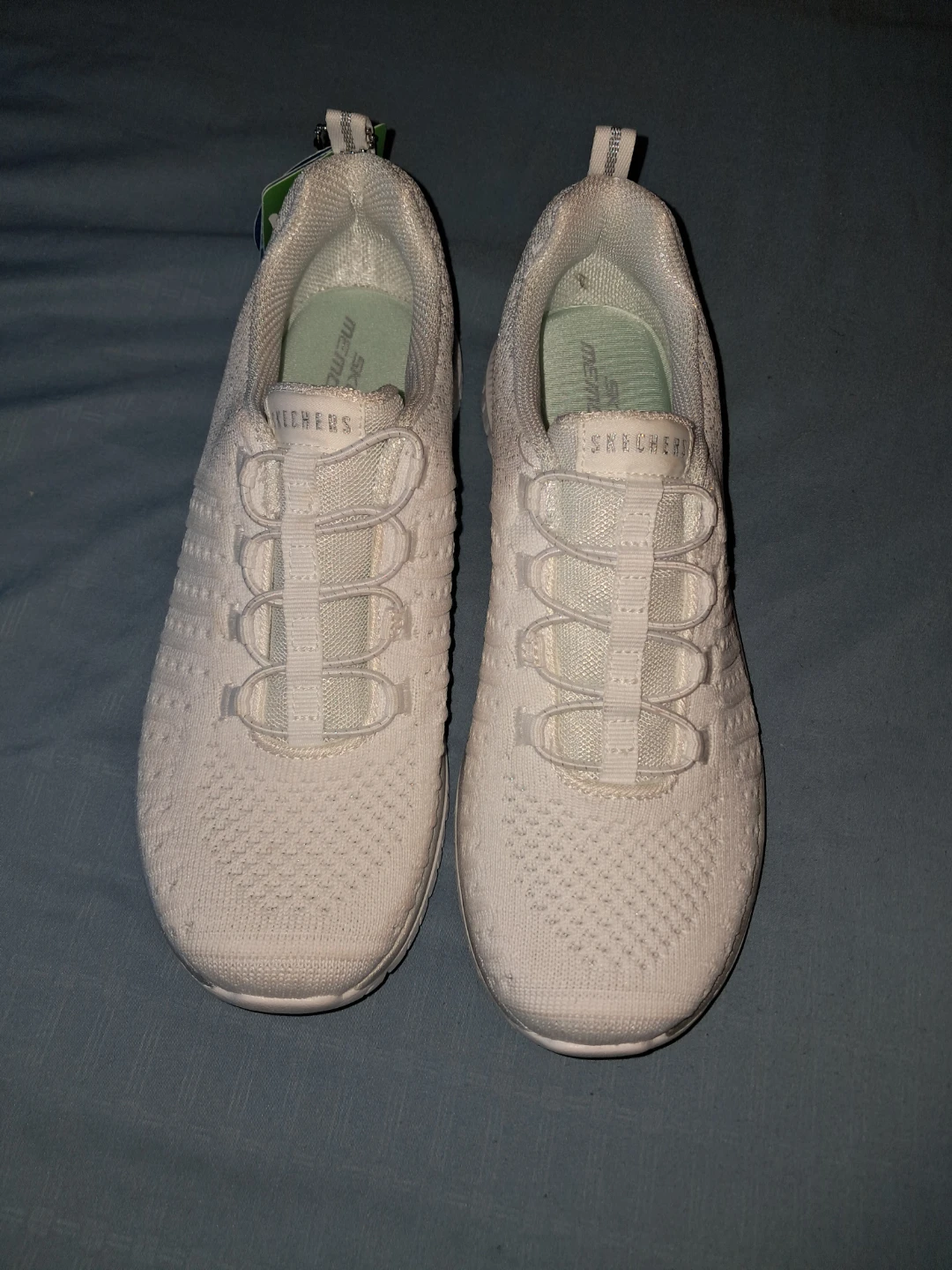 Skechers Women's White Memory Foam Slip-On Sneakers - photo 2