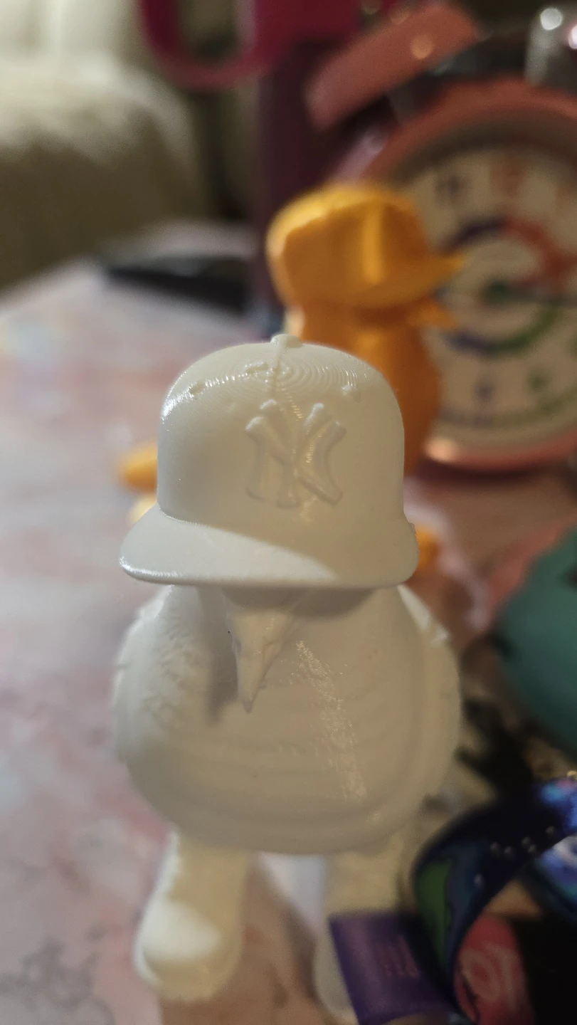 🏆 3D Printed Pigeon Figurine with NY Hat and Puffer Jacket 🏆 - photo 3