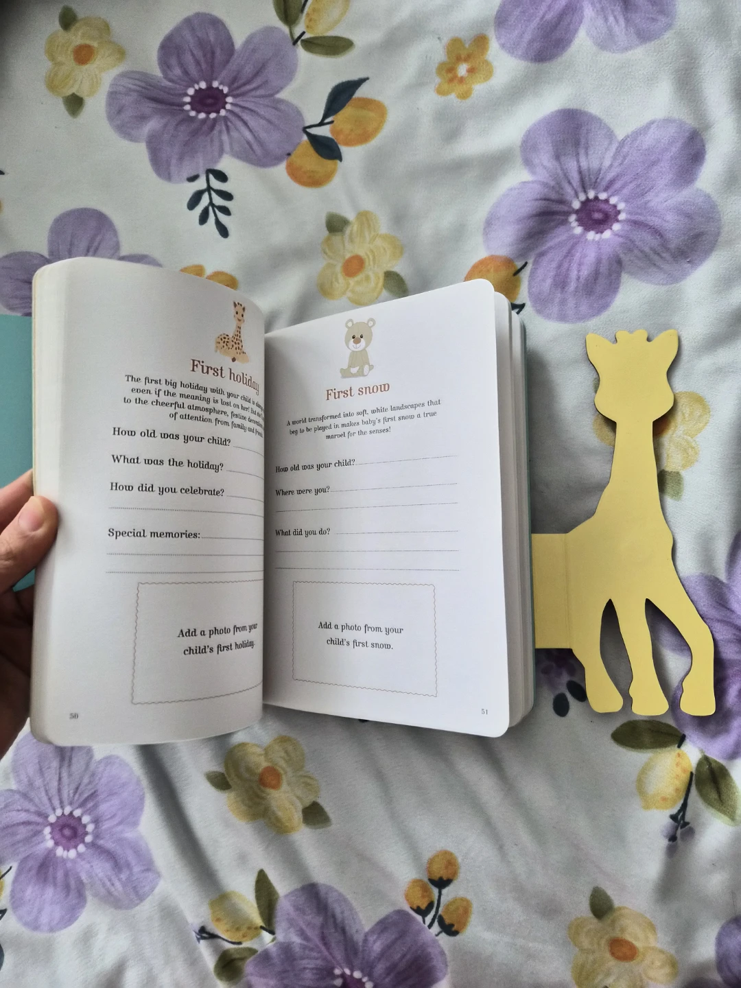 Sophie la girafe My Book of Firsts Keepsake Journal - photo 3