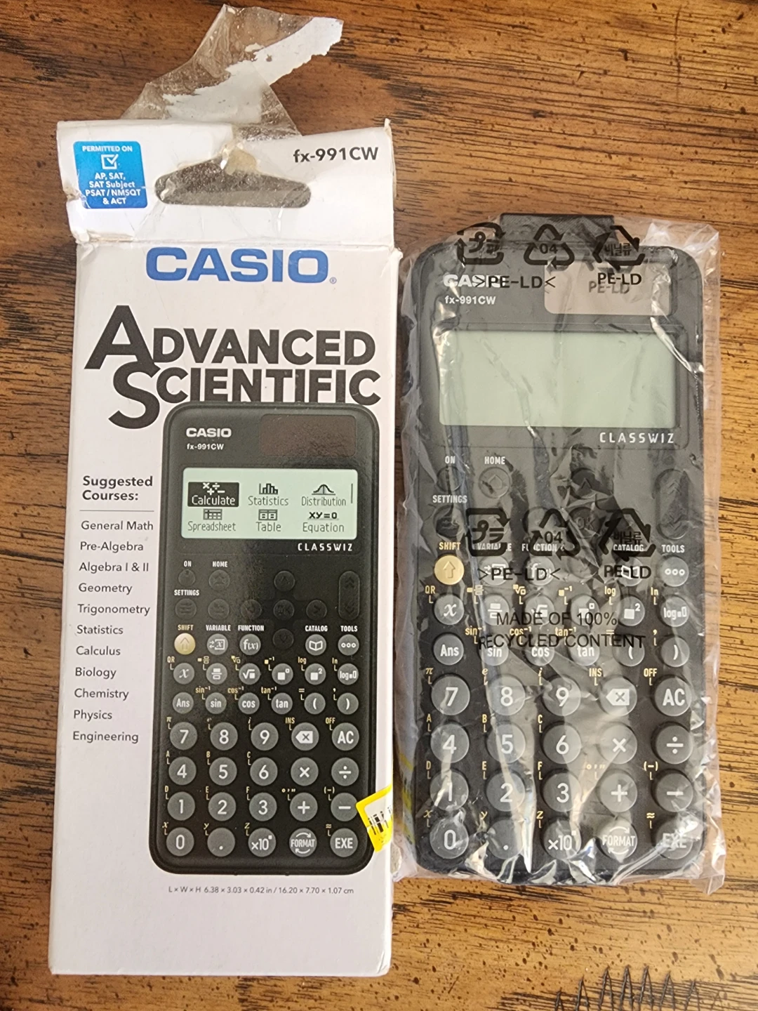 Like new in box Casio fx-991CW Advanced Scientific Calculator