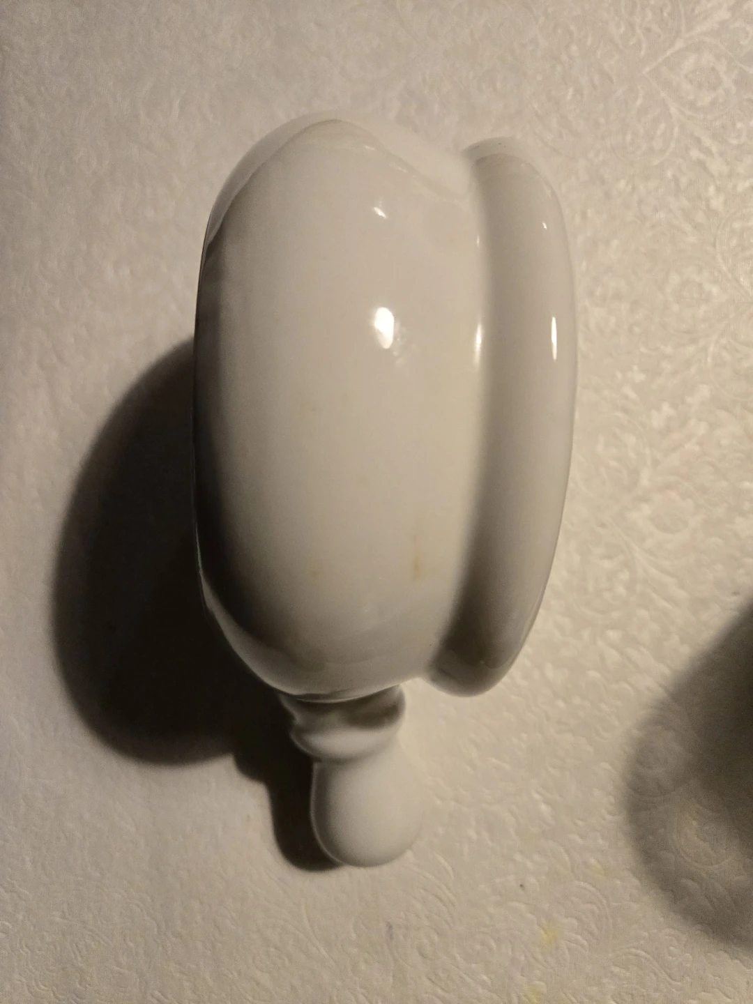 White Ceramic Onion Soup Bowl with Handle - photo 2