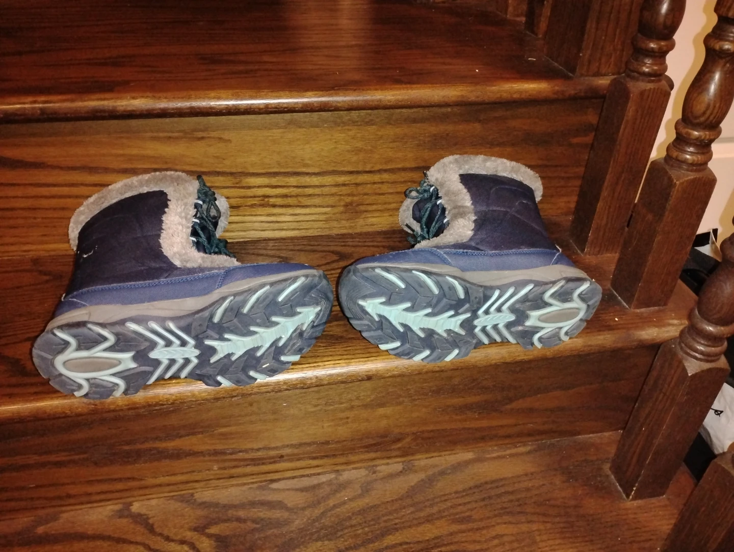 Blue Winter Boots with Faux Fur - photo 2