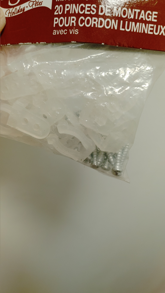 20 Rope Light Mounting Clips with Screws new - photo 2