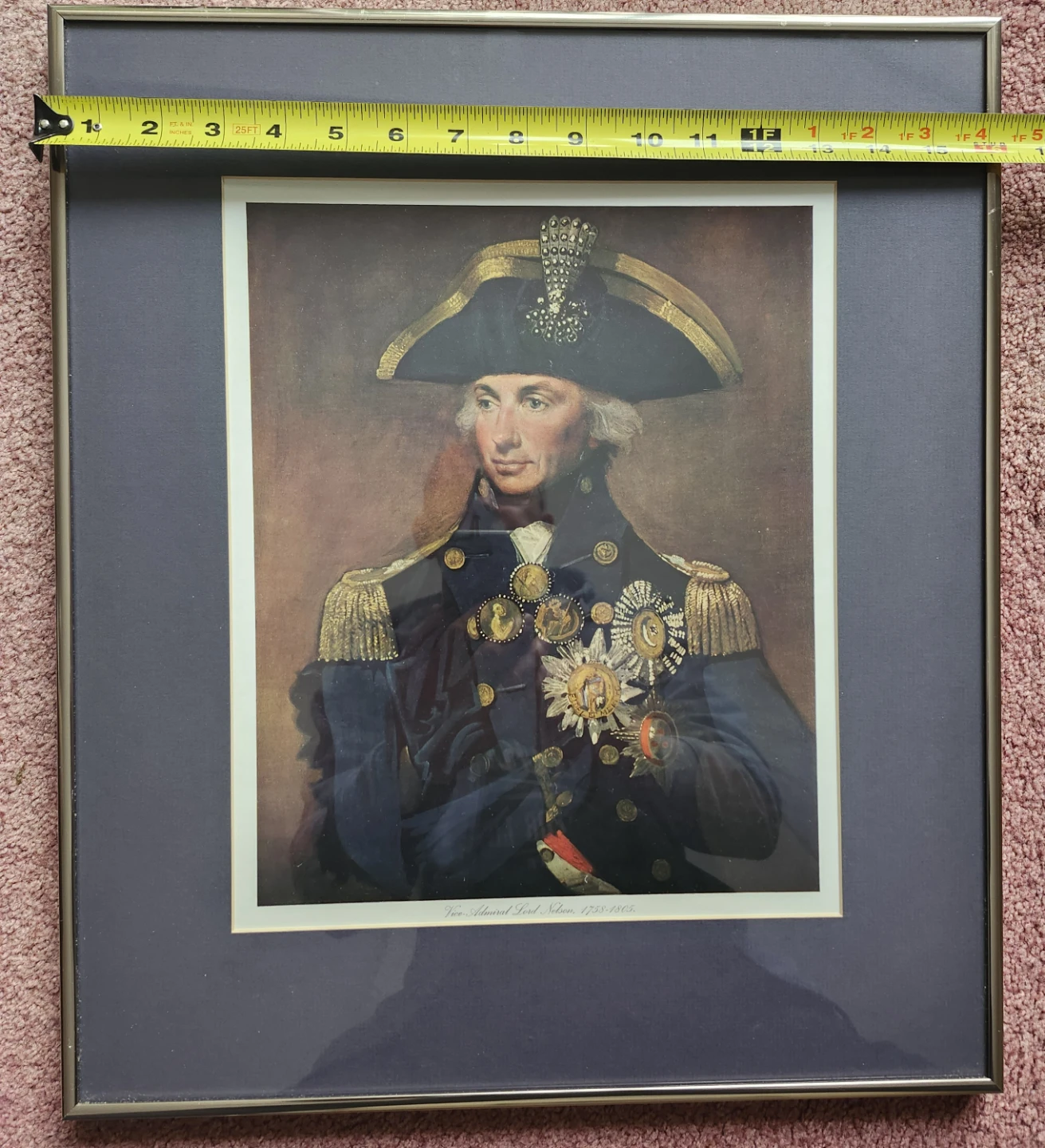 Framed Print of Vice Admiral Lord Nelson - photo 2