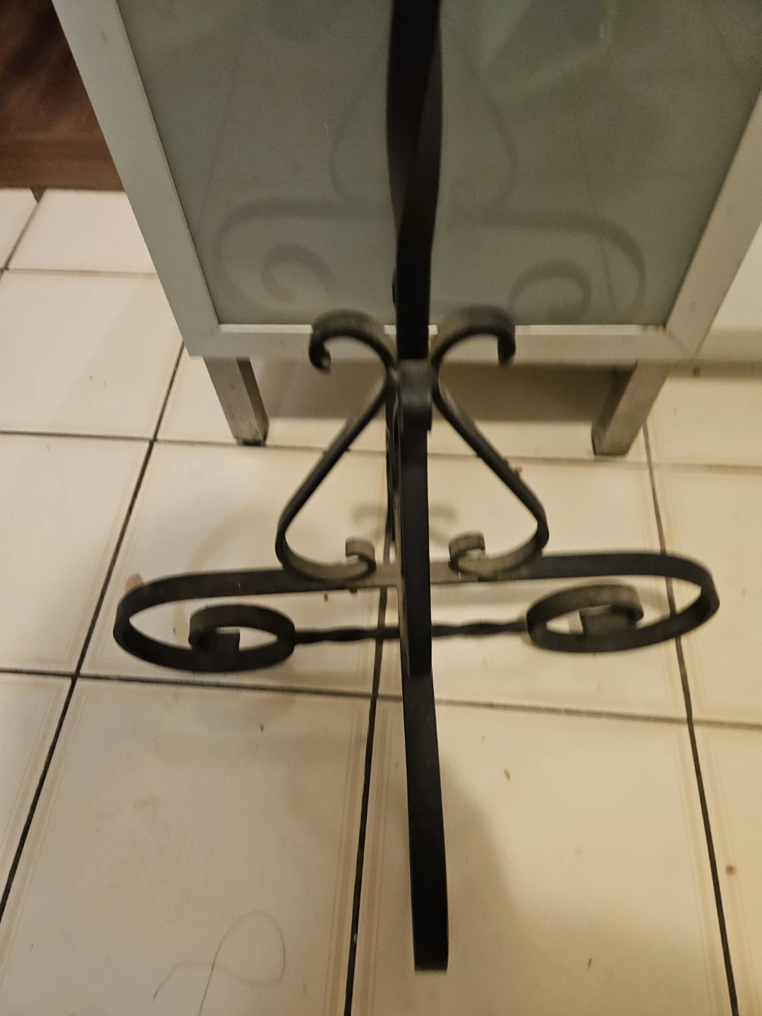Ornate Black Metal Floor Candelabra - photo 3