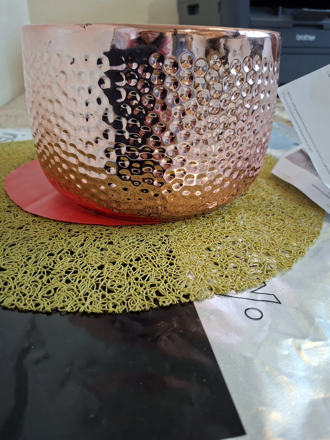 Hammered Copper Effect Planter Pot🏆