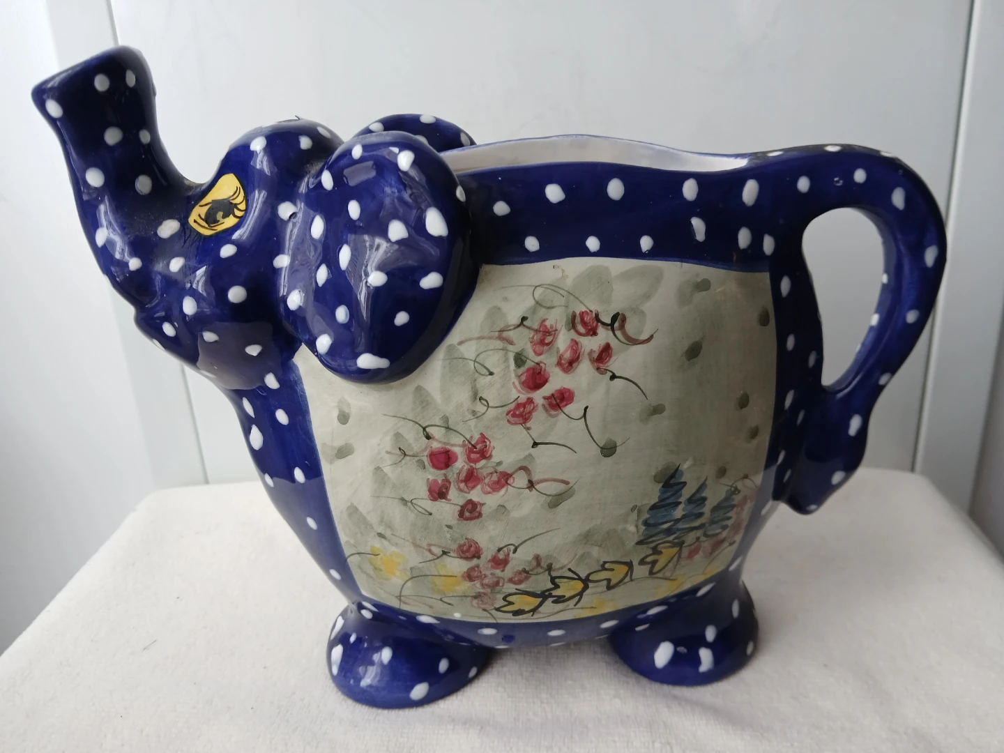 Ceramic Elephant Planter. It's available.