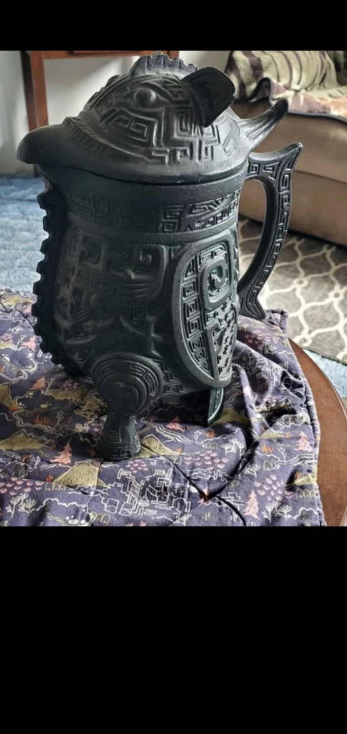 Antique Style Decorative Black Pitcher