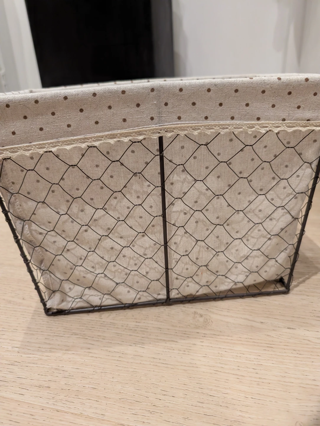 Fabric Storage Basket with Wire Frame - photo 3