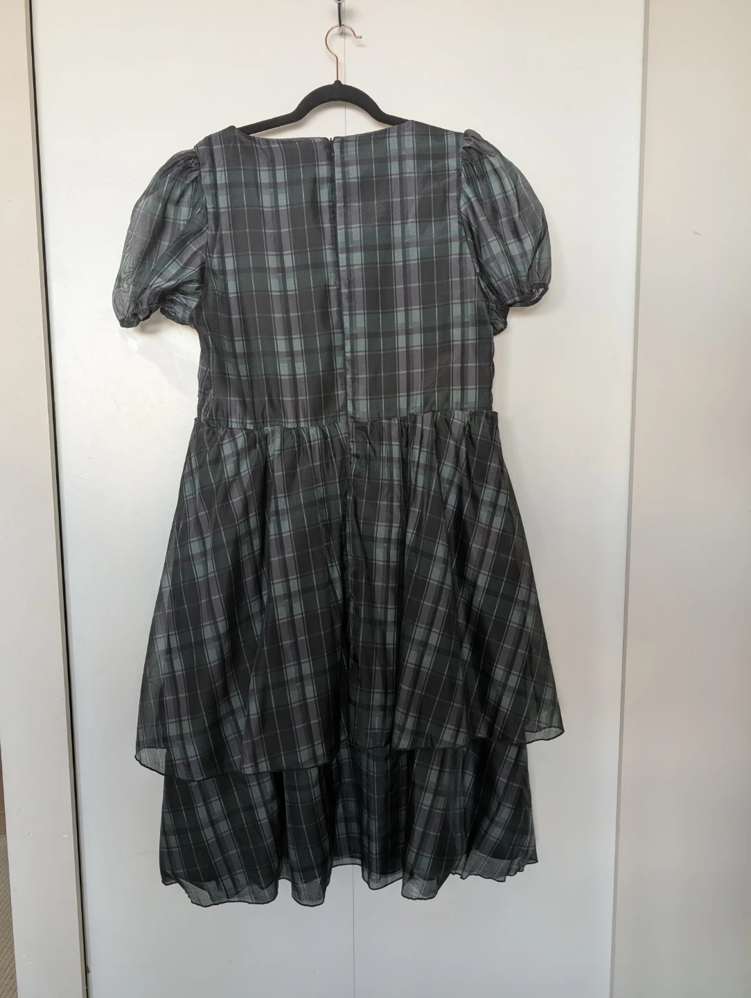 Disturbia check puff sleeve drress - photo 3