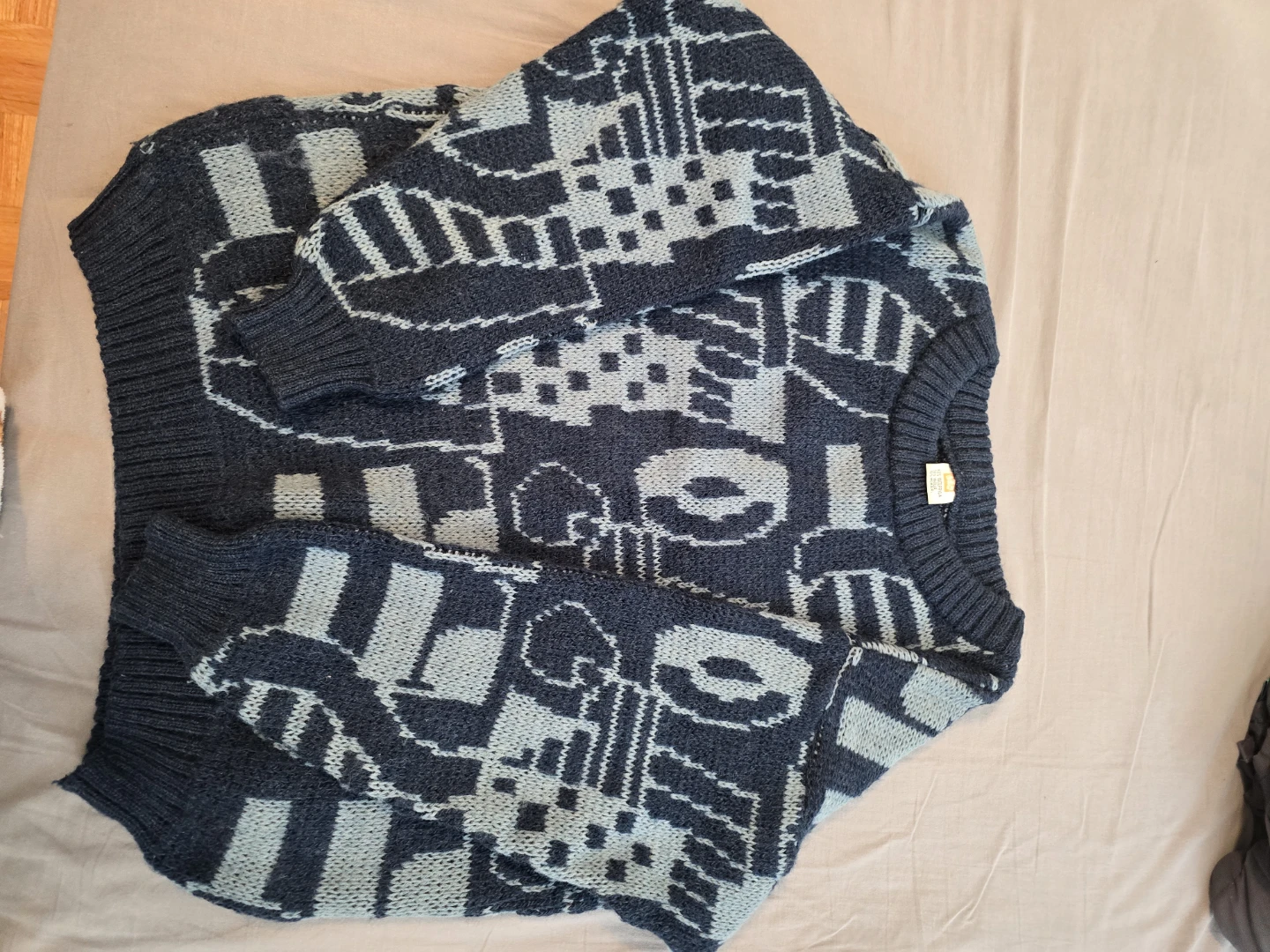 Vintage Knit Sweater - Wool Blend size M- L