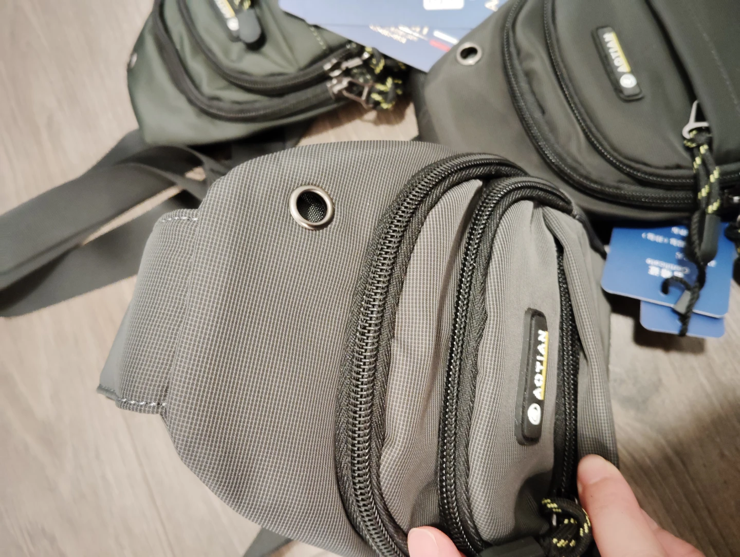 AOTIAN Sling Bag - Grey, Green, and Black (3 Pack) - photo 2
