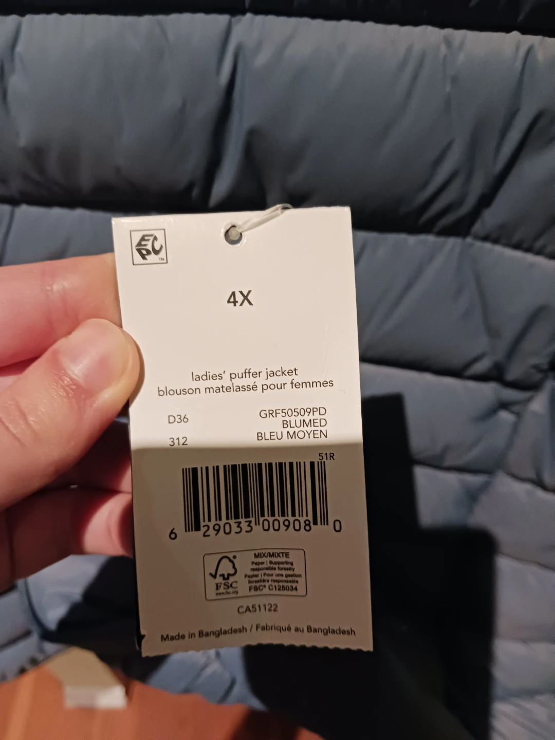 George Plus Women's Lightweight Puffer Jacket - Size 4X - photo 4