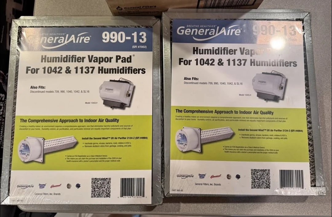 GeneralAire 990-13 Humidifiers Vapor Pad x 2 🏆