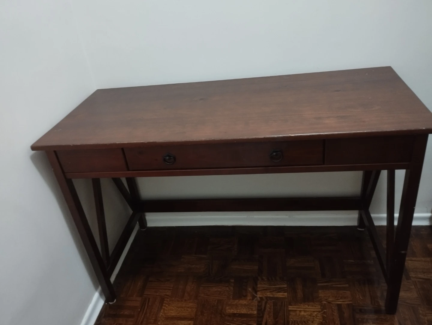 Wooden Desk with Drawers - photo 2
