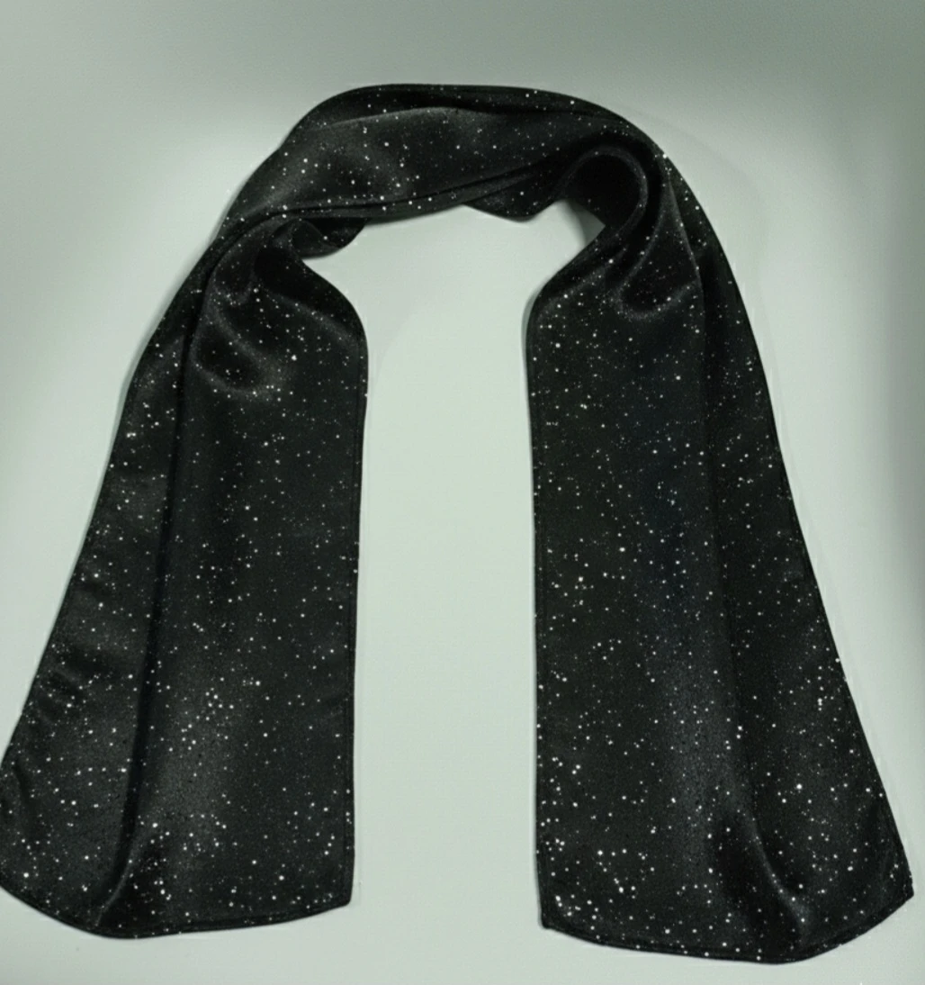Sparkly Black Scarf- women style