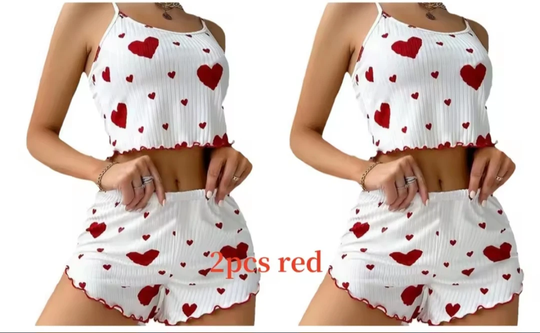 Women's Heart Print Set - photo 3