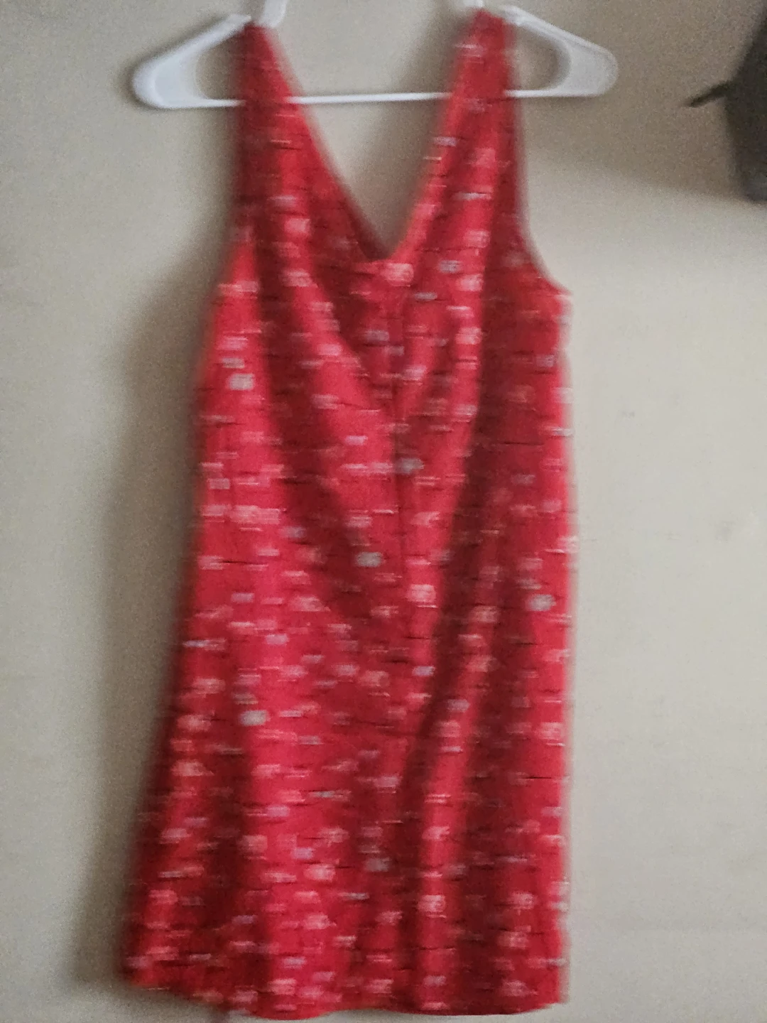 Red Floral Sleeveless Dress