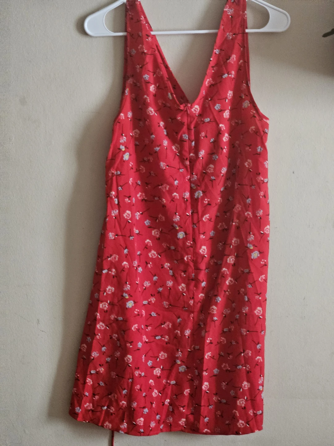 Red Floral Sleeveless Dress - photo 2