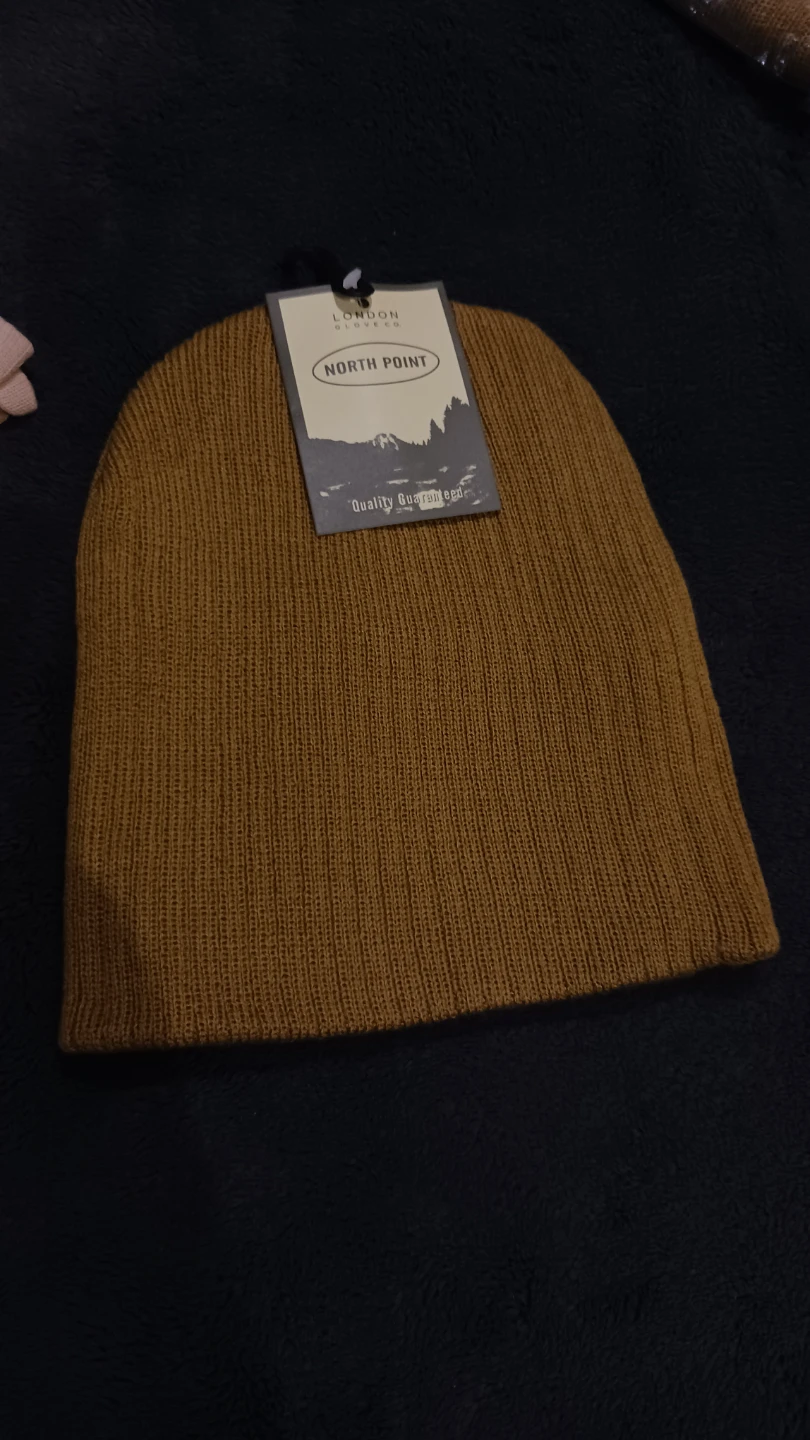 🏆Winter Pink Touchscreen Gloves & Brown Beanie Set - photo 2