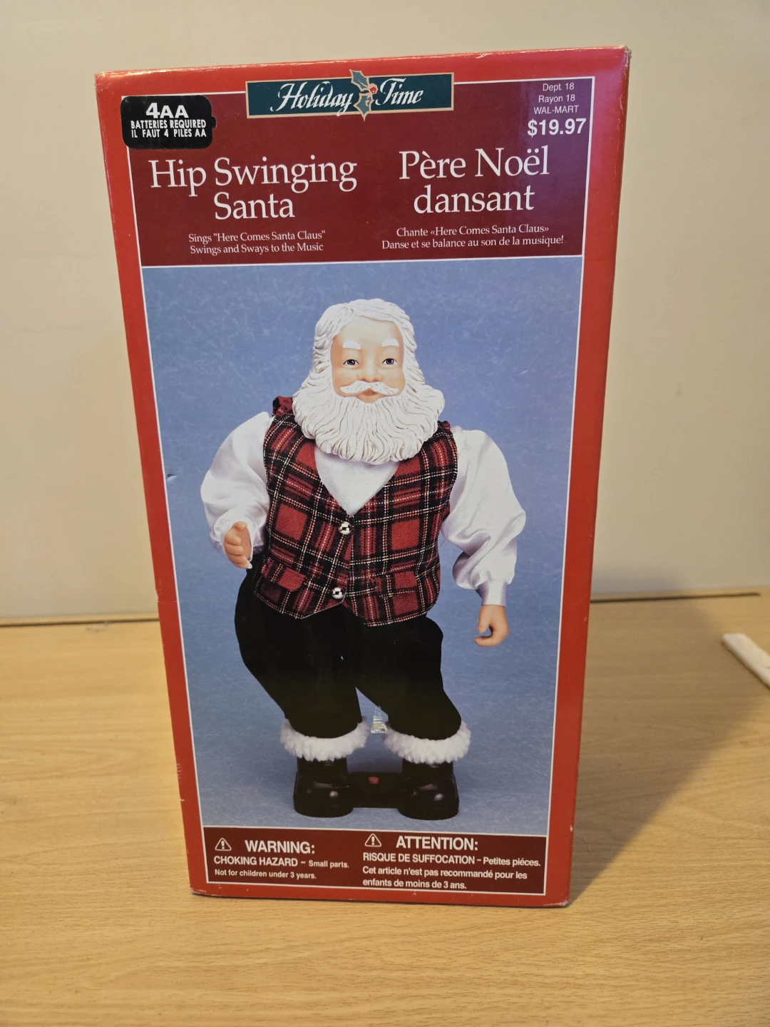 Holiday Time Hip Swinging Santa Dancing Figure