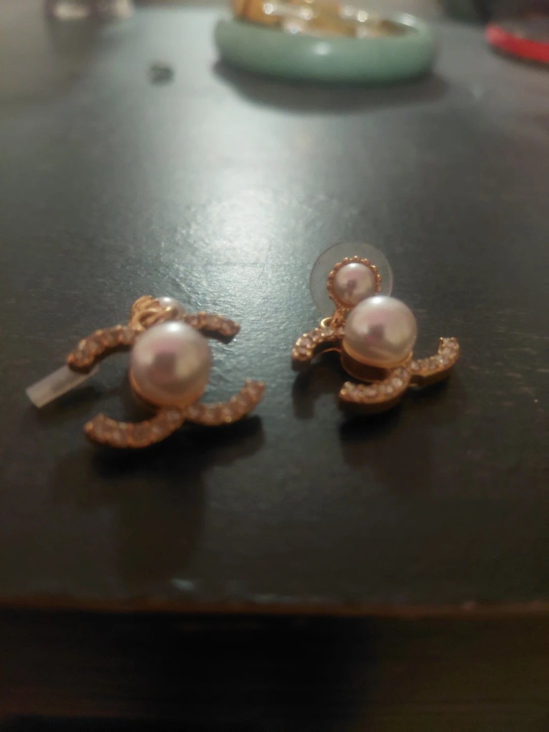 Pearl and Crystal CC Earrings