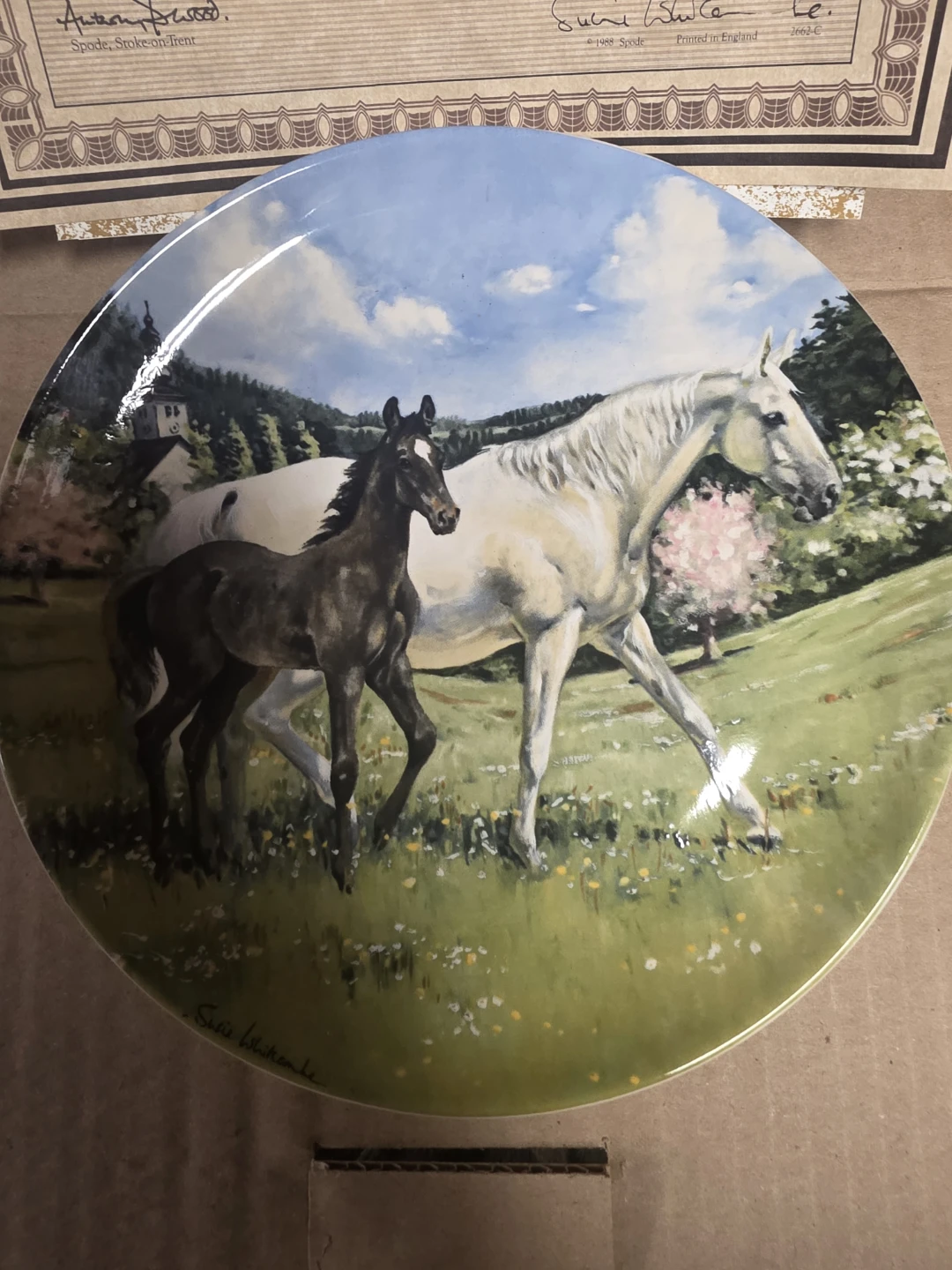 Spode The Austrian Lipizzaner Collector Plate