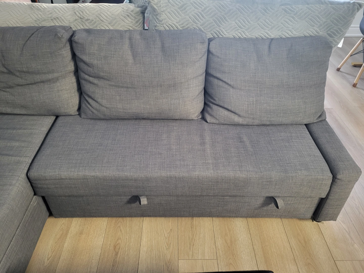 IKEA Friheten Grey Sectional Sofa with Pull-out Bed