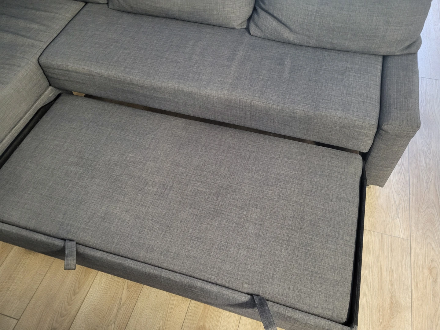 IKEA Friheten Grey Sectional Sofa with Pull-out Bed - photo 3