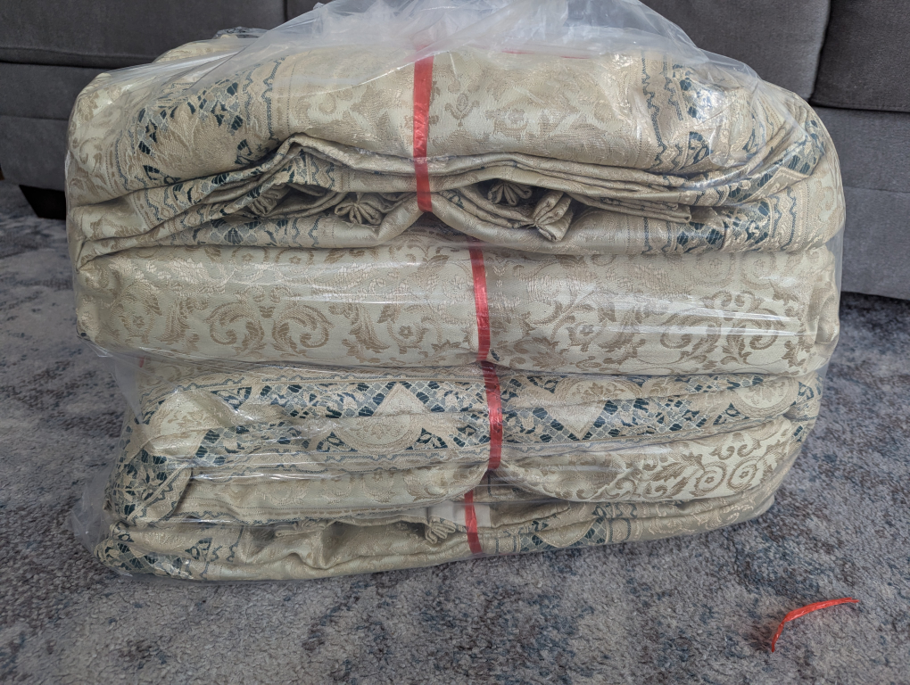 Curtains with Damask Pattern - photo 3