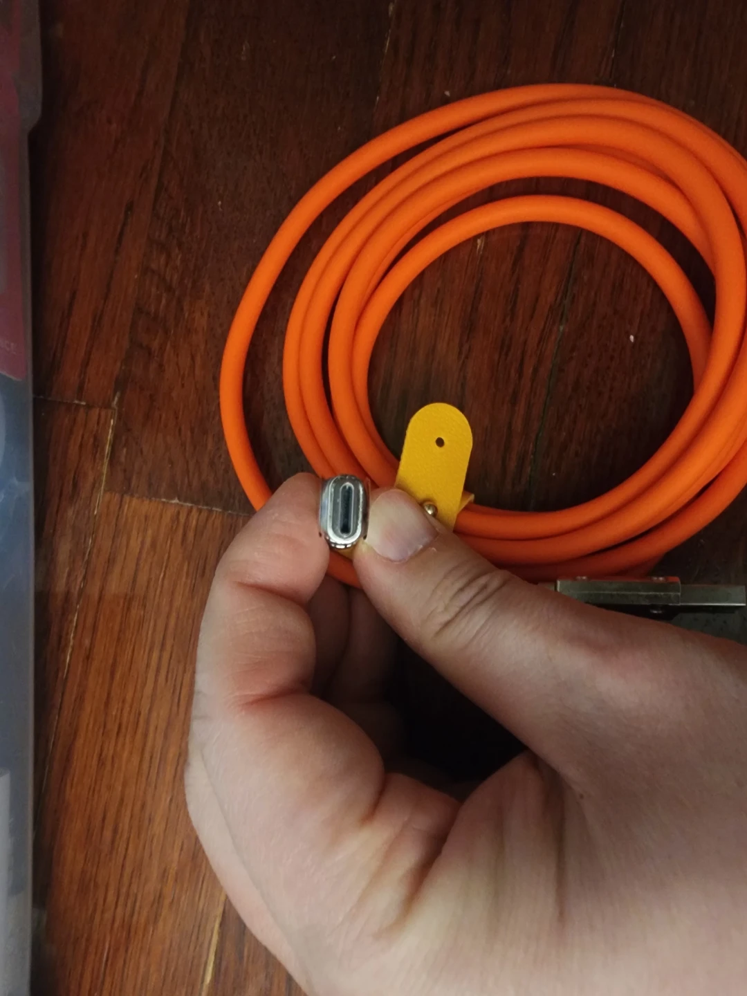 Orange USB-C Charging Cable - photo 3