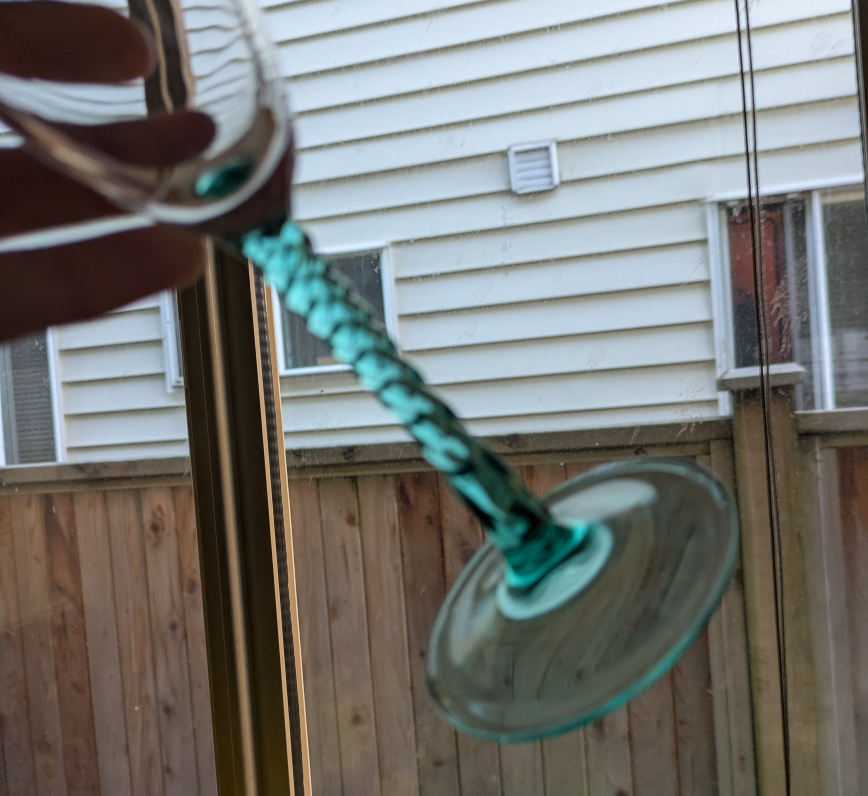 🏆 Set of beautiful crystal glasses with emerald green stems - photo 3