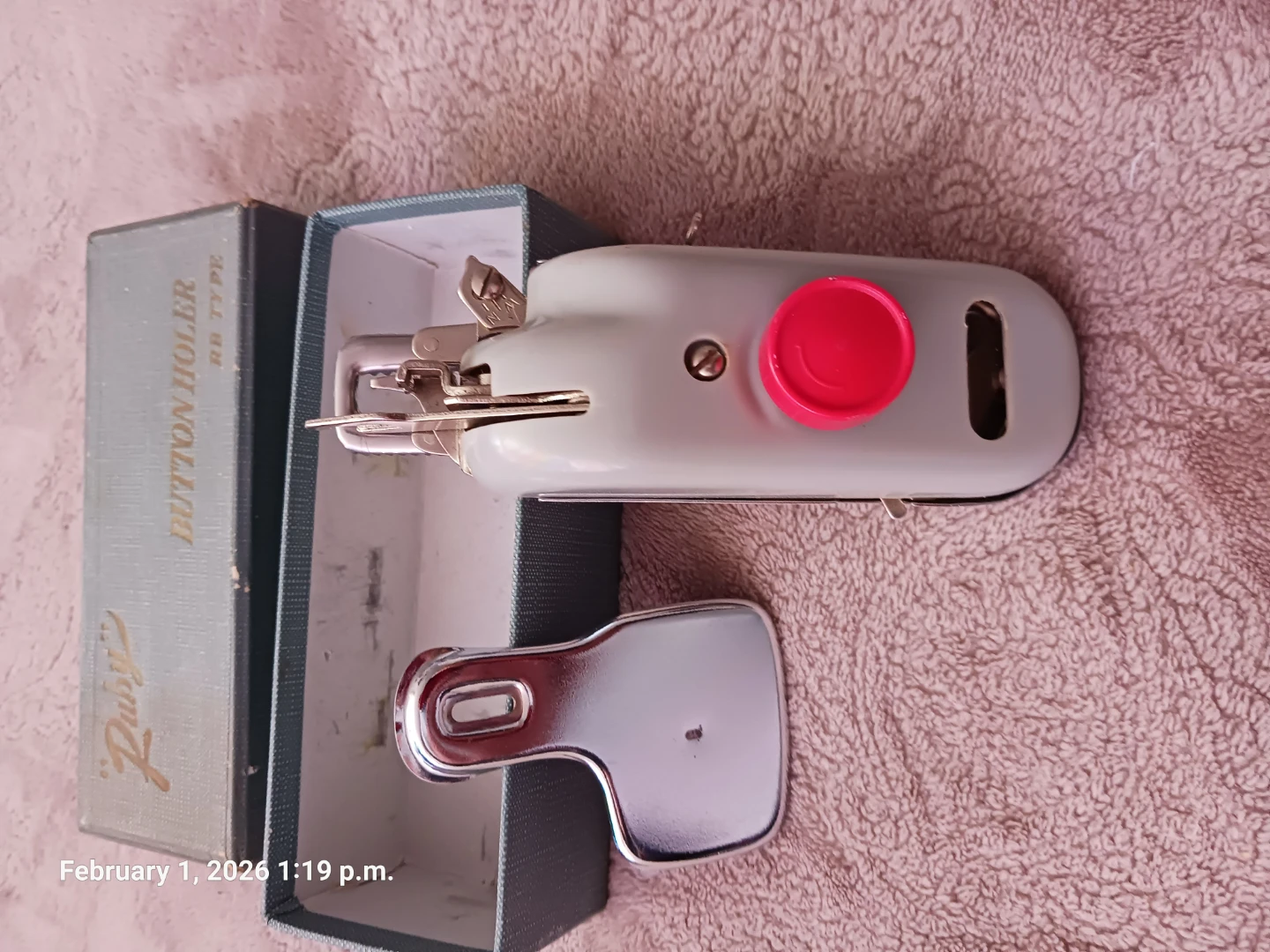 Ruby Button Holer RB Type Sewing Machine Attachment