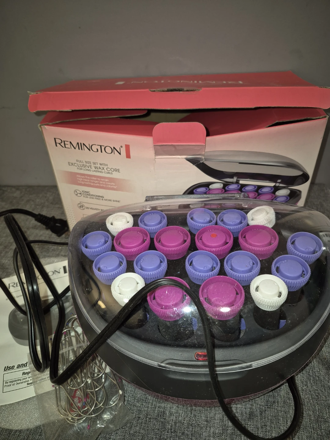 Remington hair rollers full set with wax core