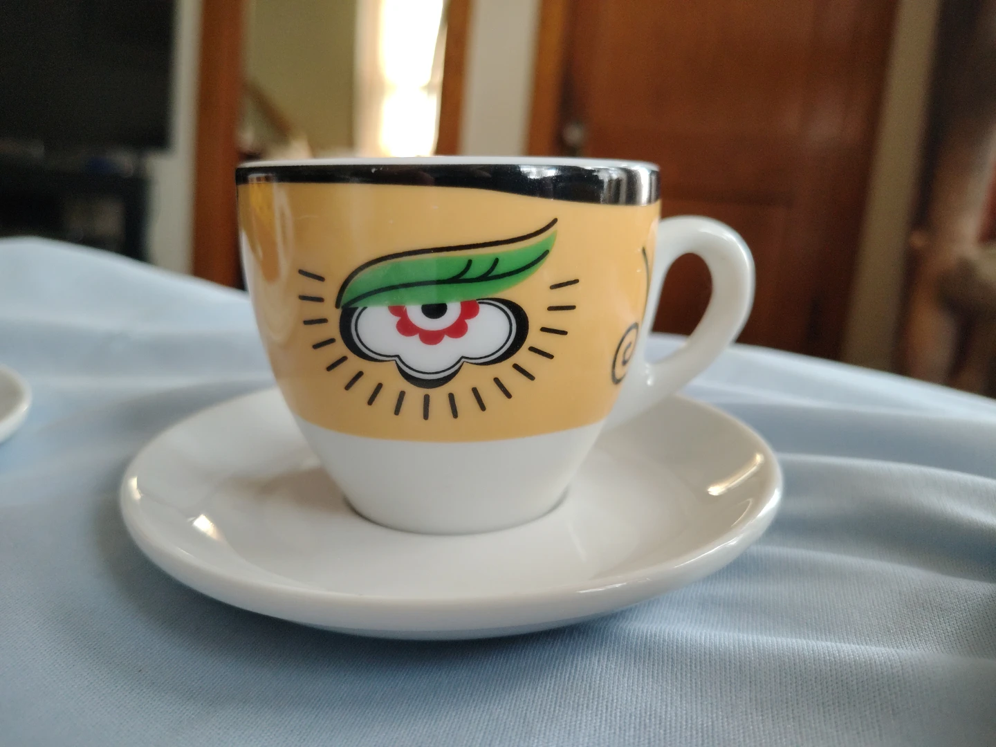 Set of 6 Espresso Cups and Saucers with Artistic Designs - photo 3
