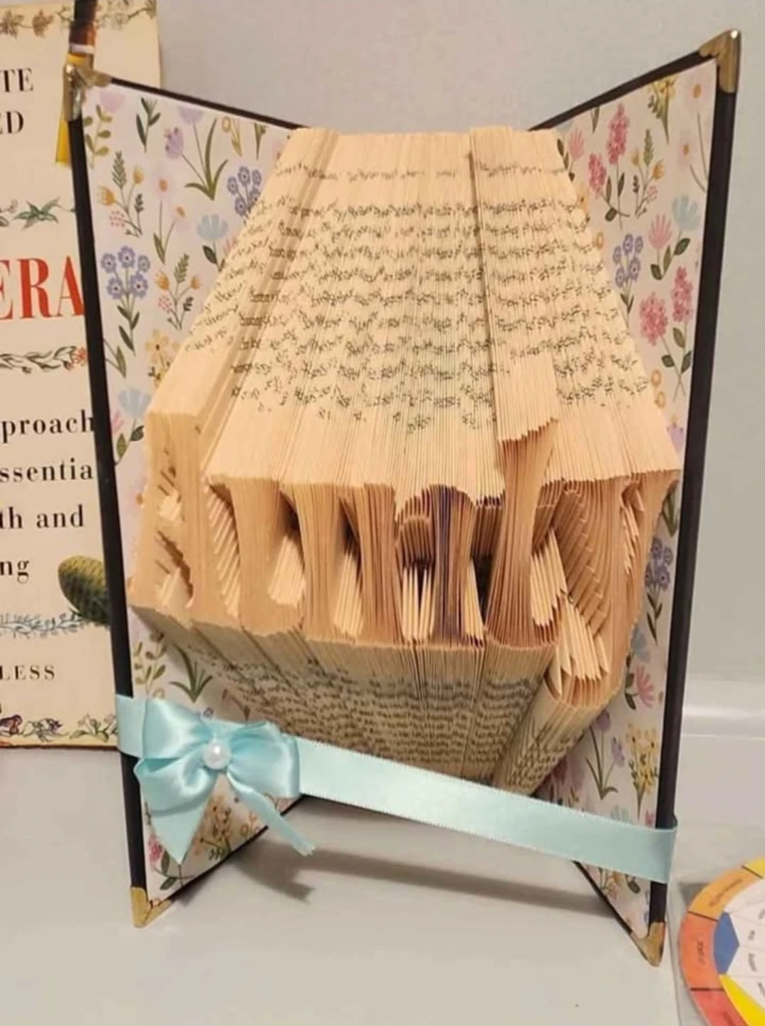 Custom Folded Book Art 'Aunty'
