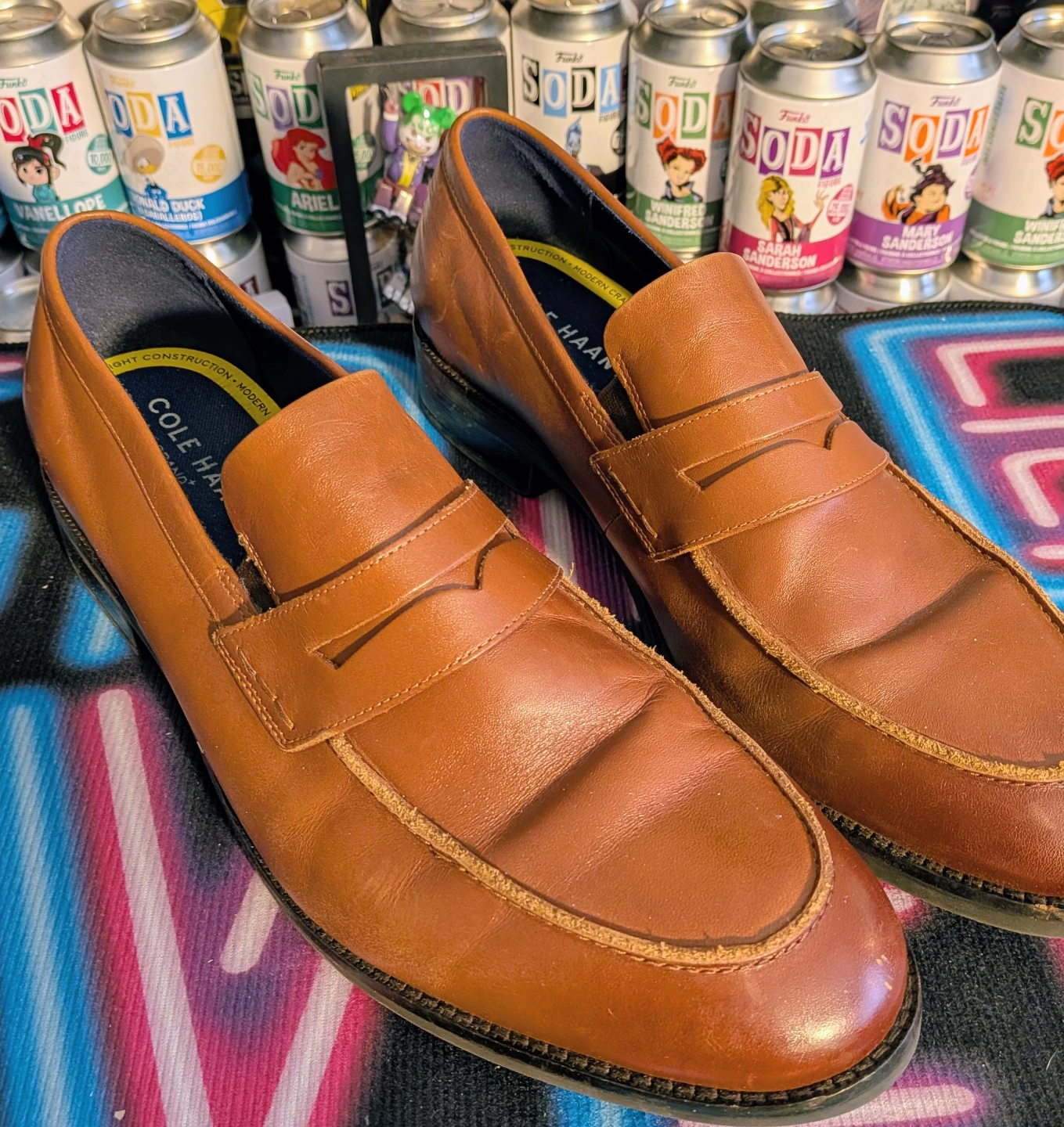 Cole Haan Brown Leather Penny Loafer Dress Shoes Men's