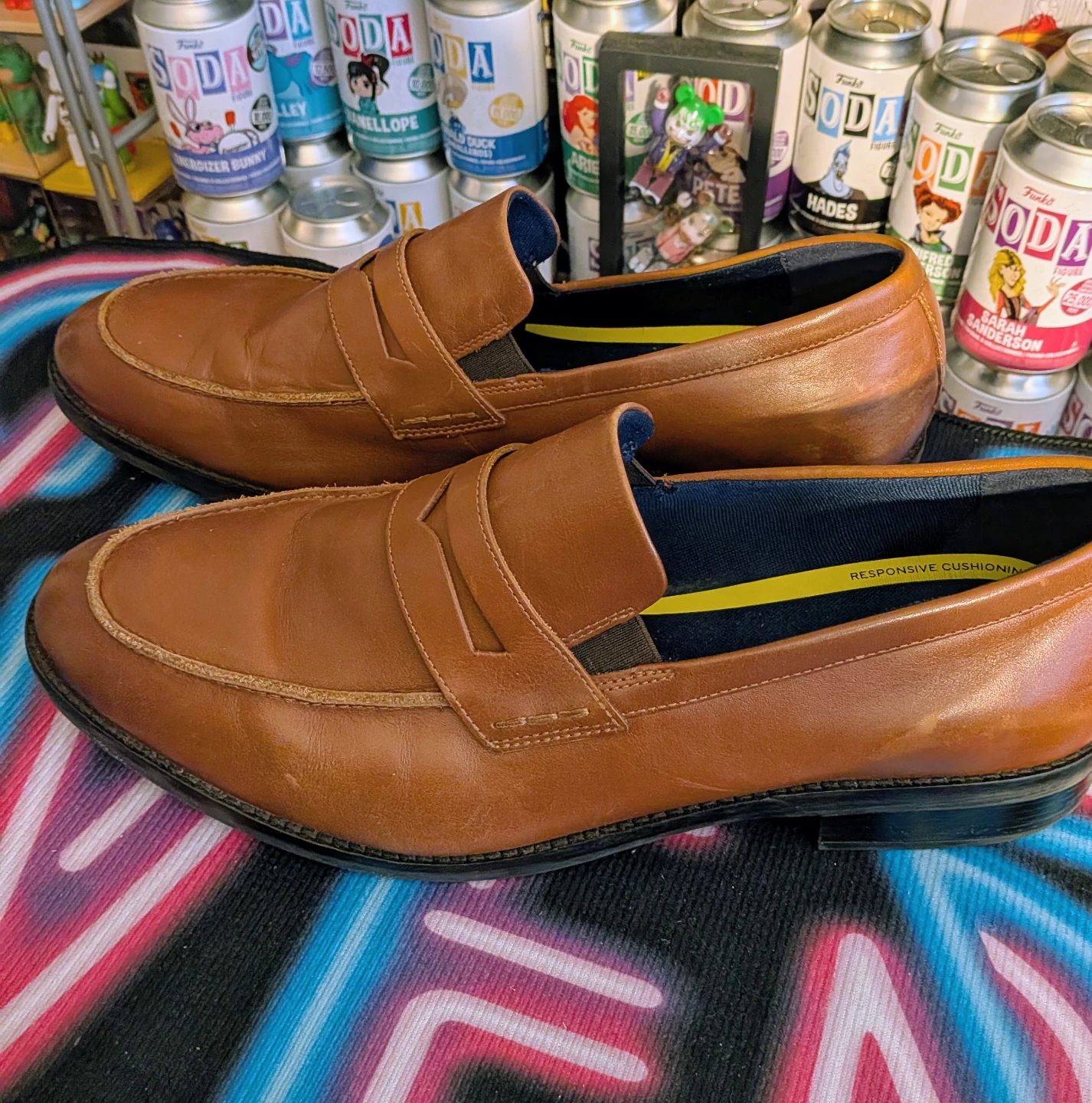 Cole Haan Brown Leather Penny Loafer Dress Shoes Men's - photo 3