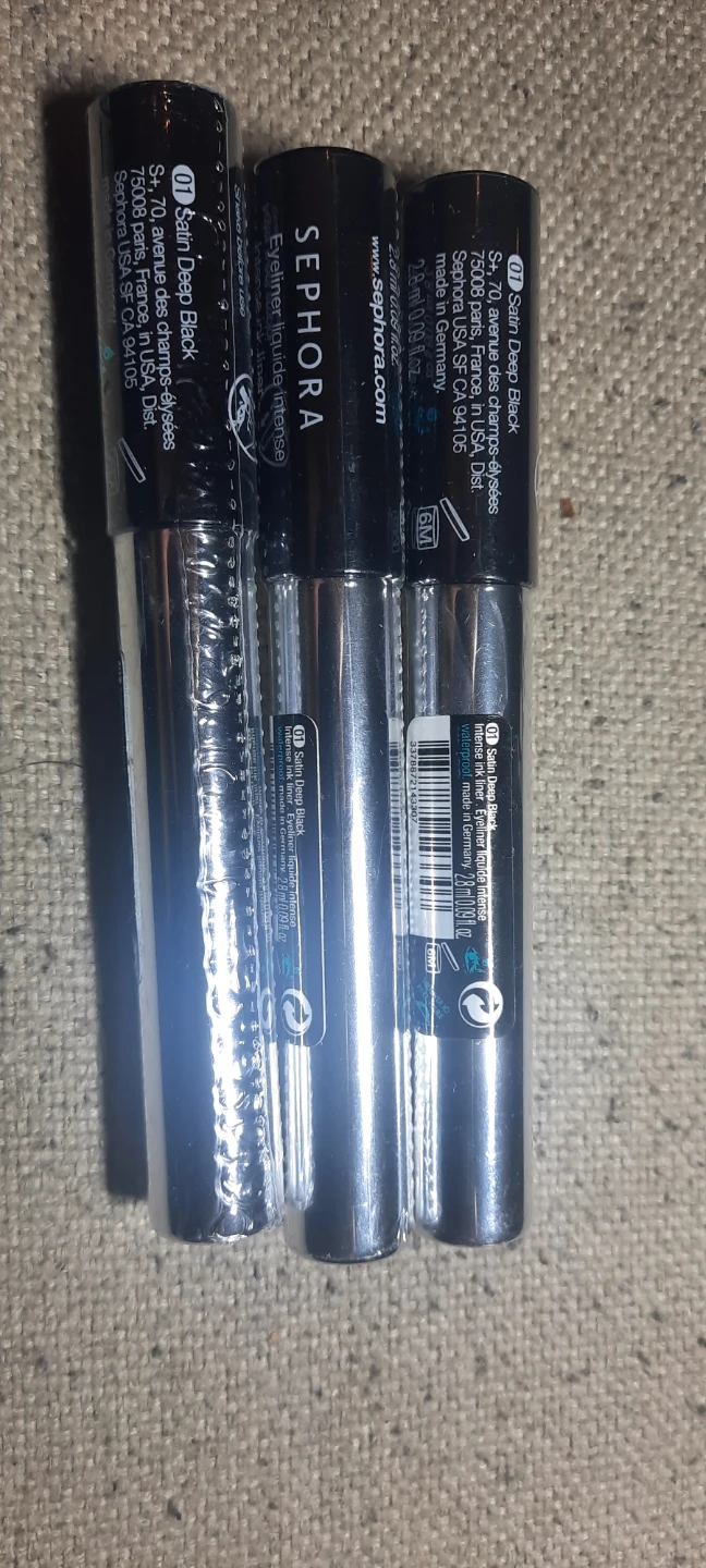 New x3 Sephora Felt-Tip Liquid Waterproof Eyeliner - Black 🏆 - photo 2