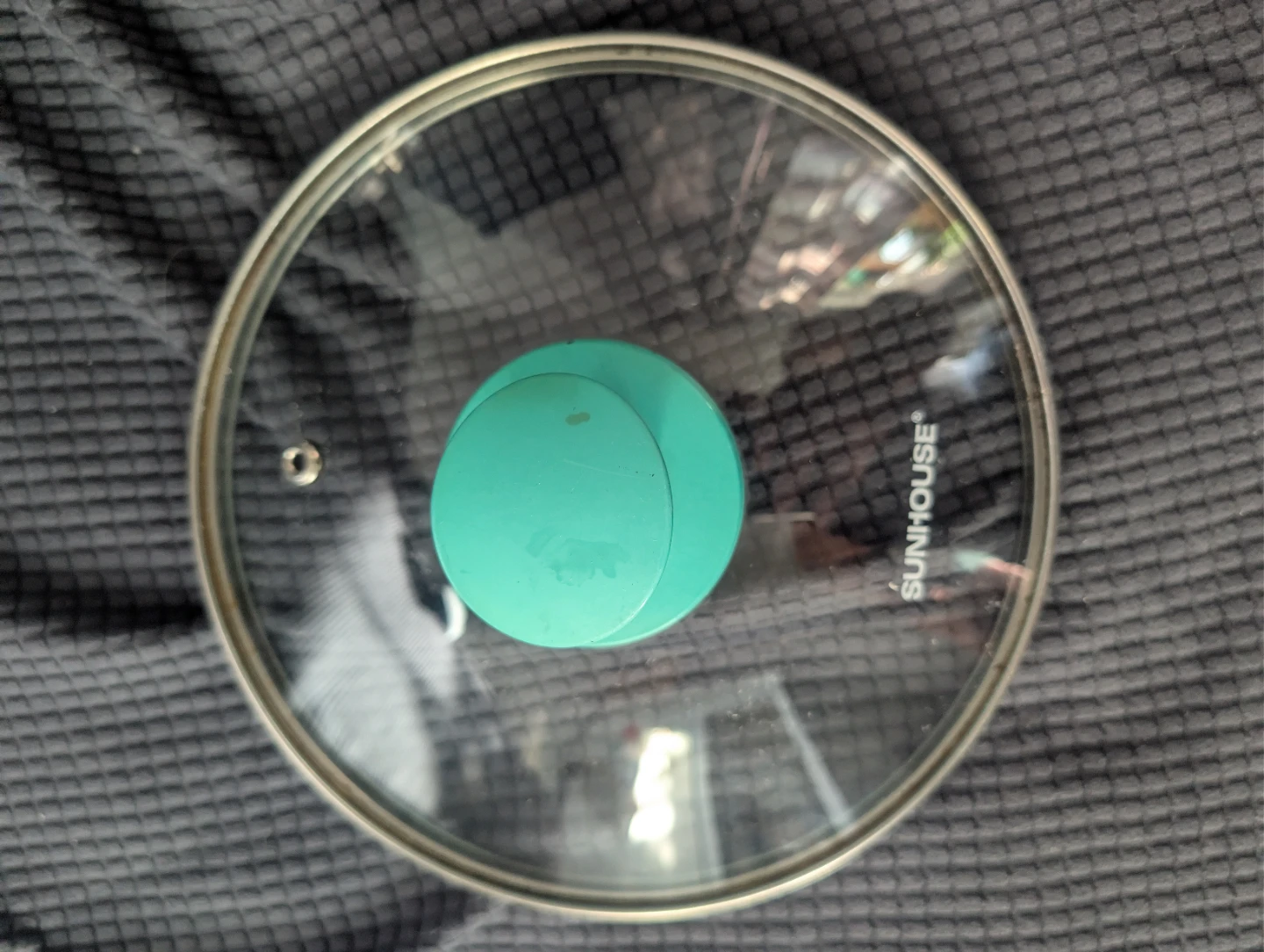Sunhouse Glass Pot Lid with Teal Handle 🏆🏆🏆 - photo 2