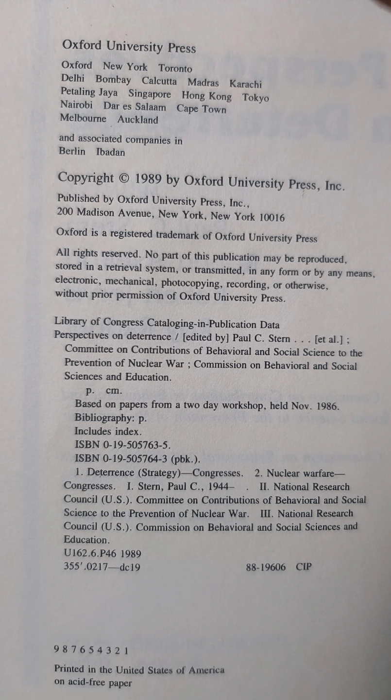 Perspectives on Deterrence Book - photo 4