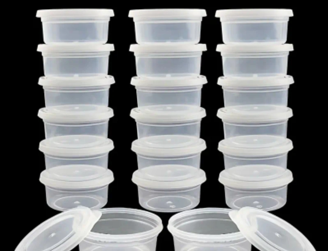 36-Pack Clear Plastic Containers with Lids
