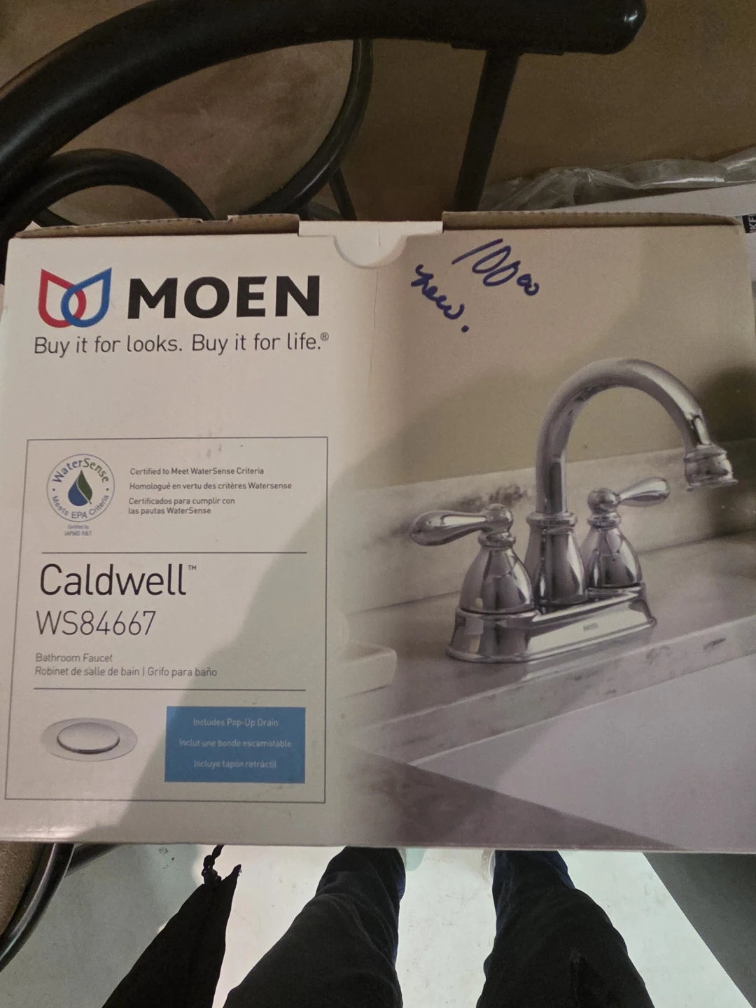 Moen Caldwell WS84667 Bathroom Faucet with Pop-Up Drain